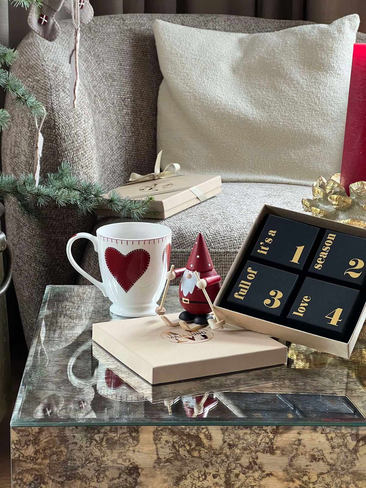 Adventskalender met sieraden - verzilverd