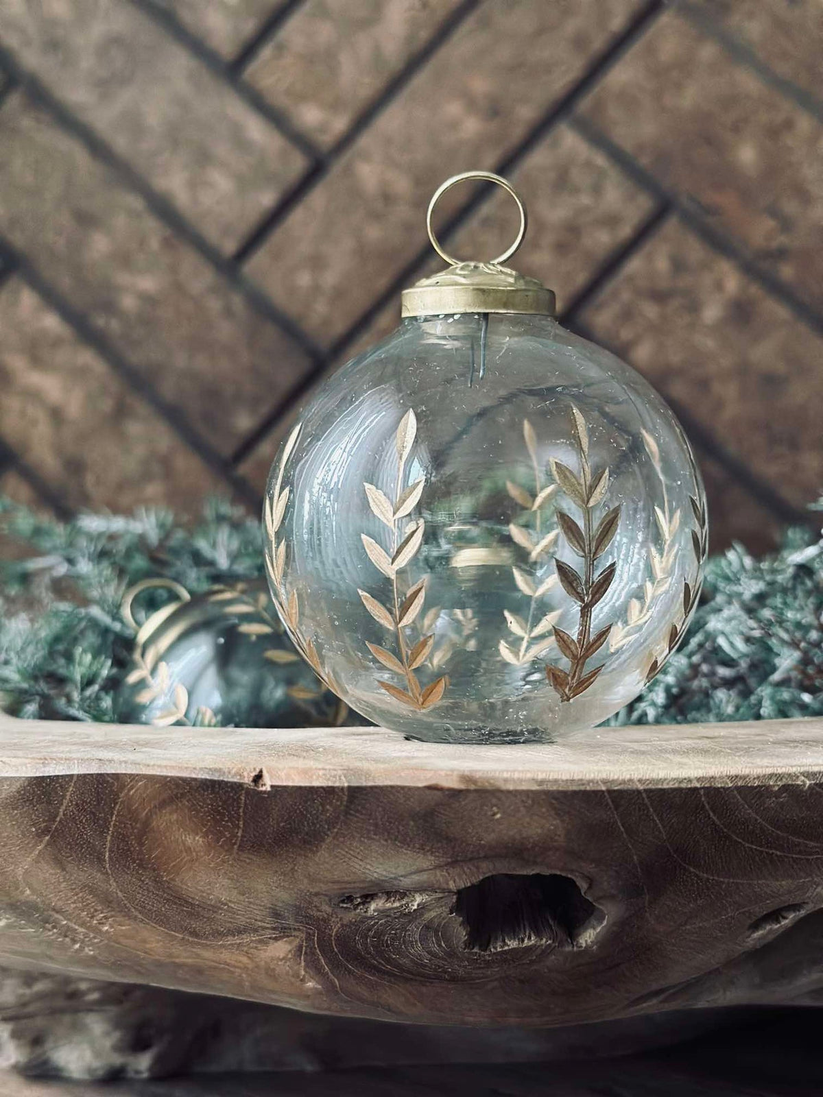 Glazen kerstballen - Set van 3 stuks