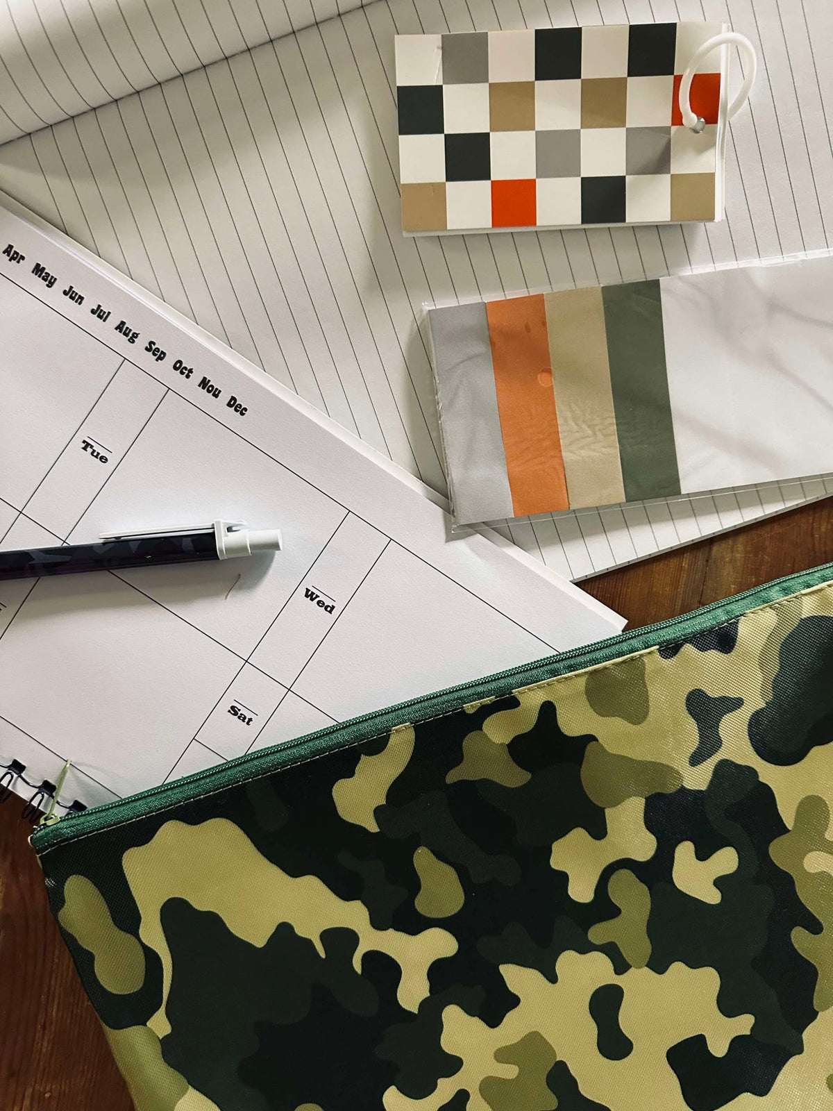 Set met notitieboekjes en tas - Army