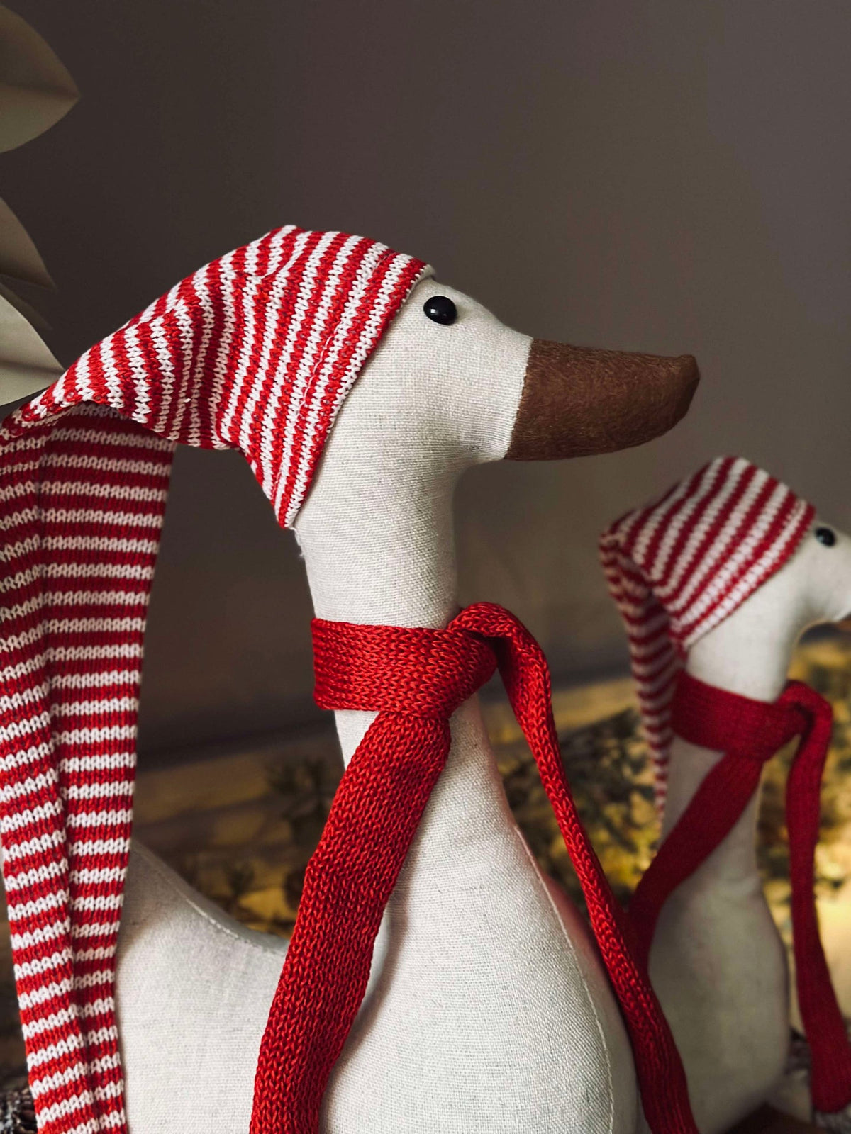 Kerst-eend met muts - Large