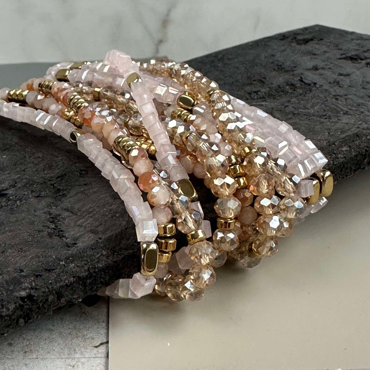 Armbanden Merle Natuur - Set van 3 stuks