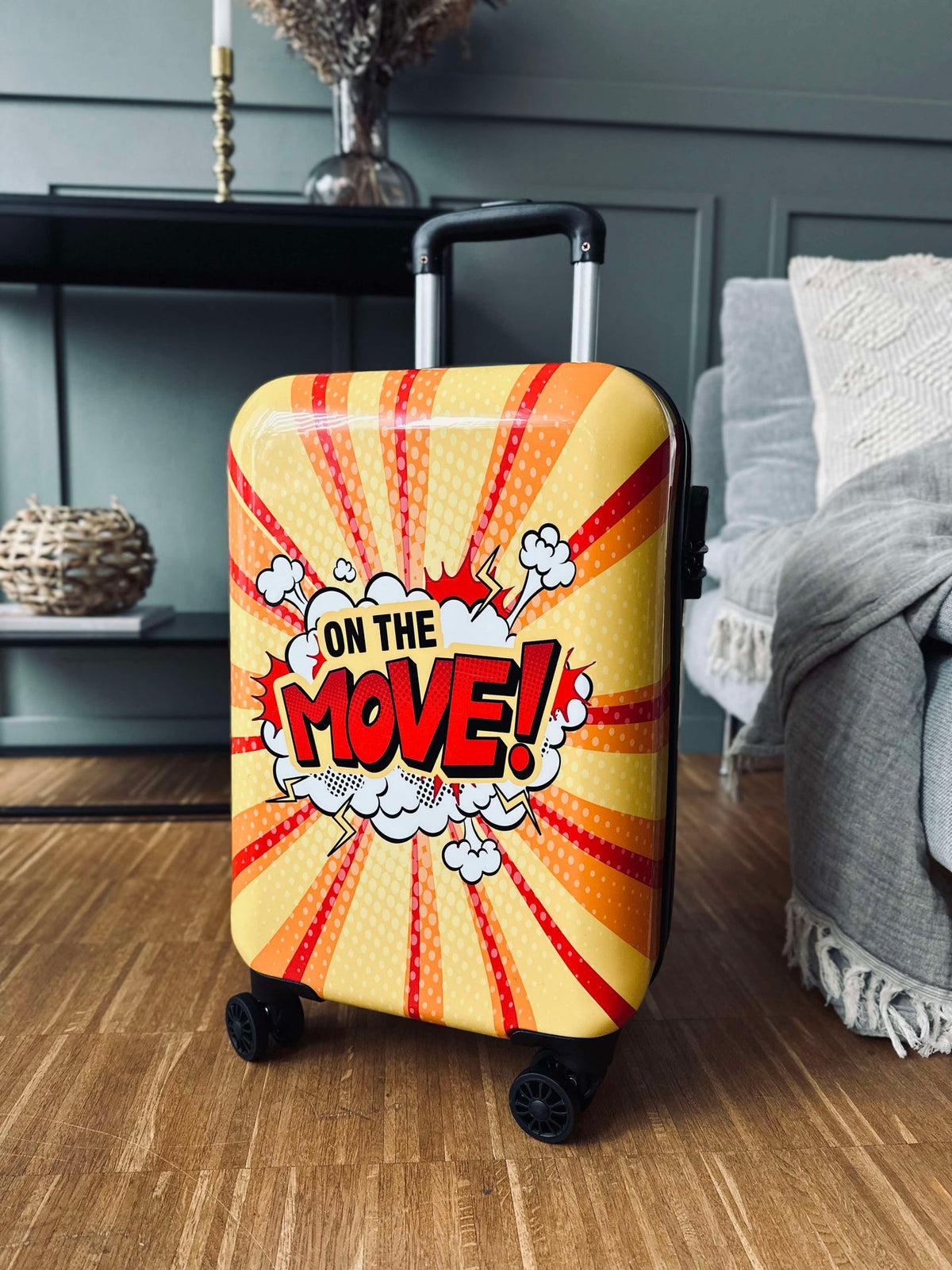 Trolleykoffer 55 cm - Geel lichtgewicht