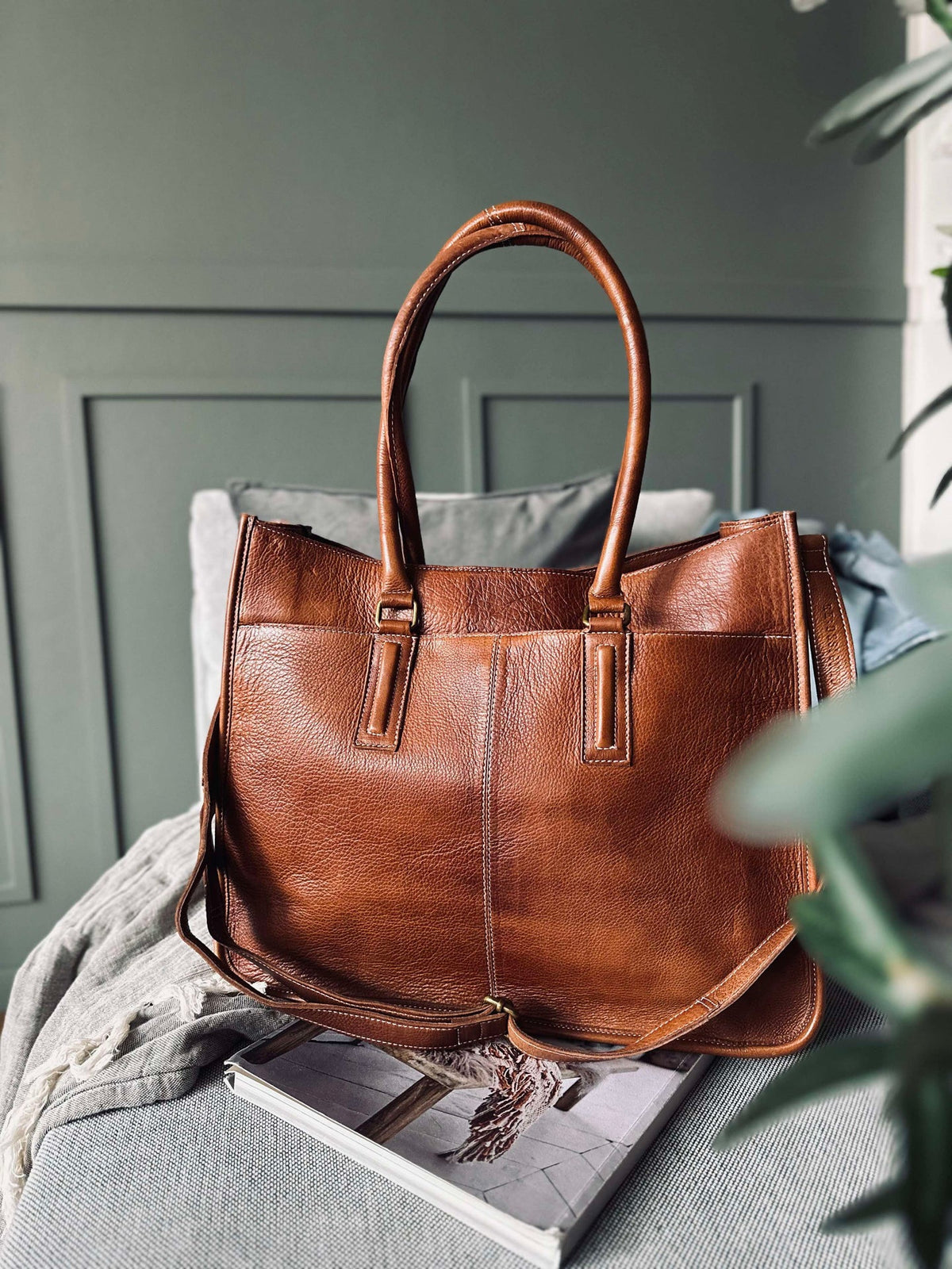 Werktas - Walnut leather