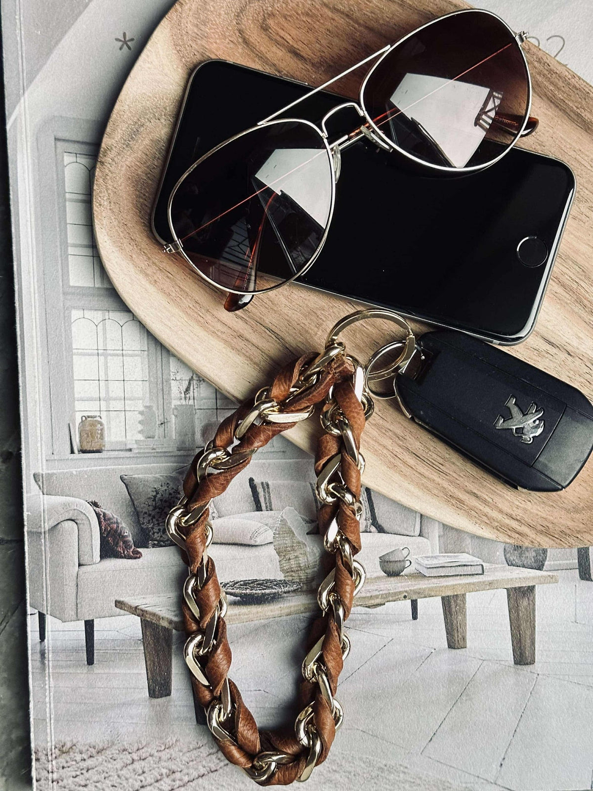 Sleutellint – Walnut / Gold