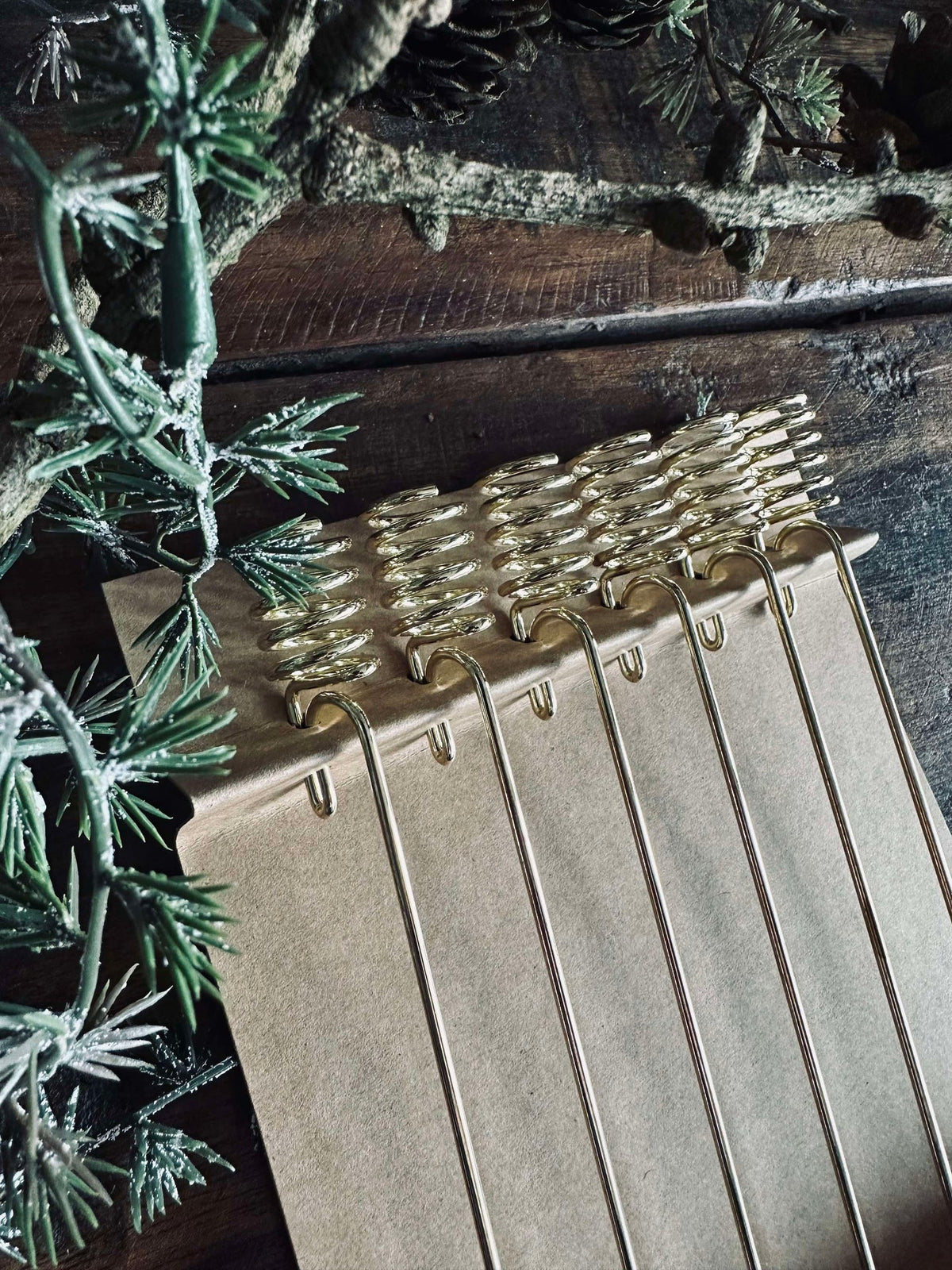 Kaarshouder voor kerstboom Gold - 6 st.