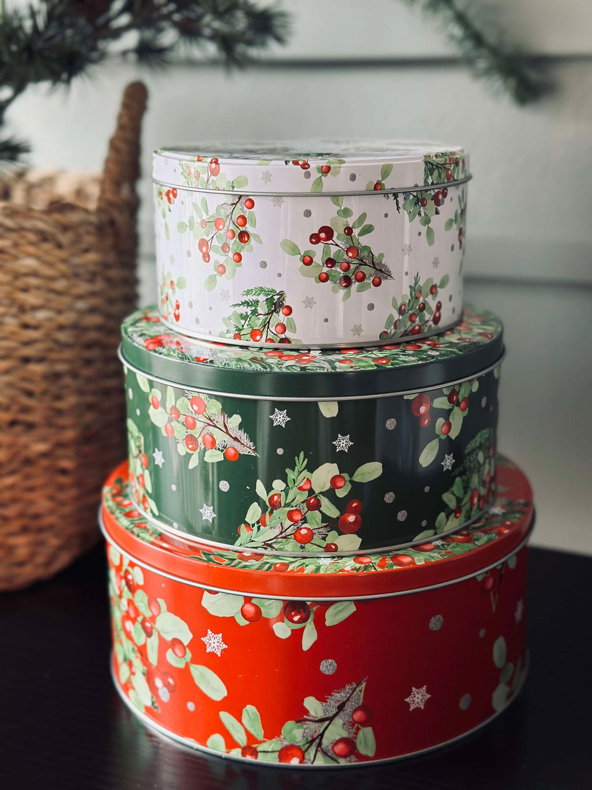 Koektrommels kerst - set van 3