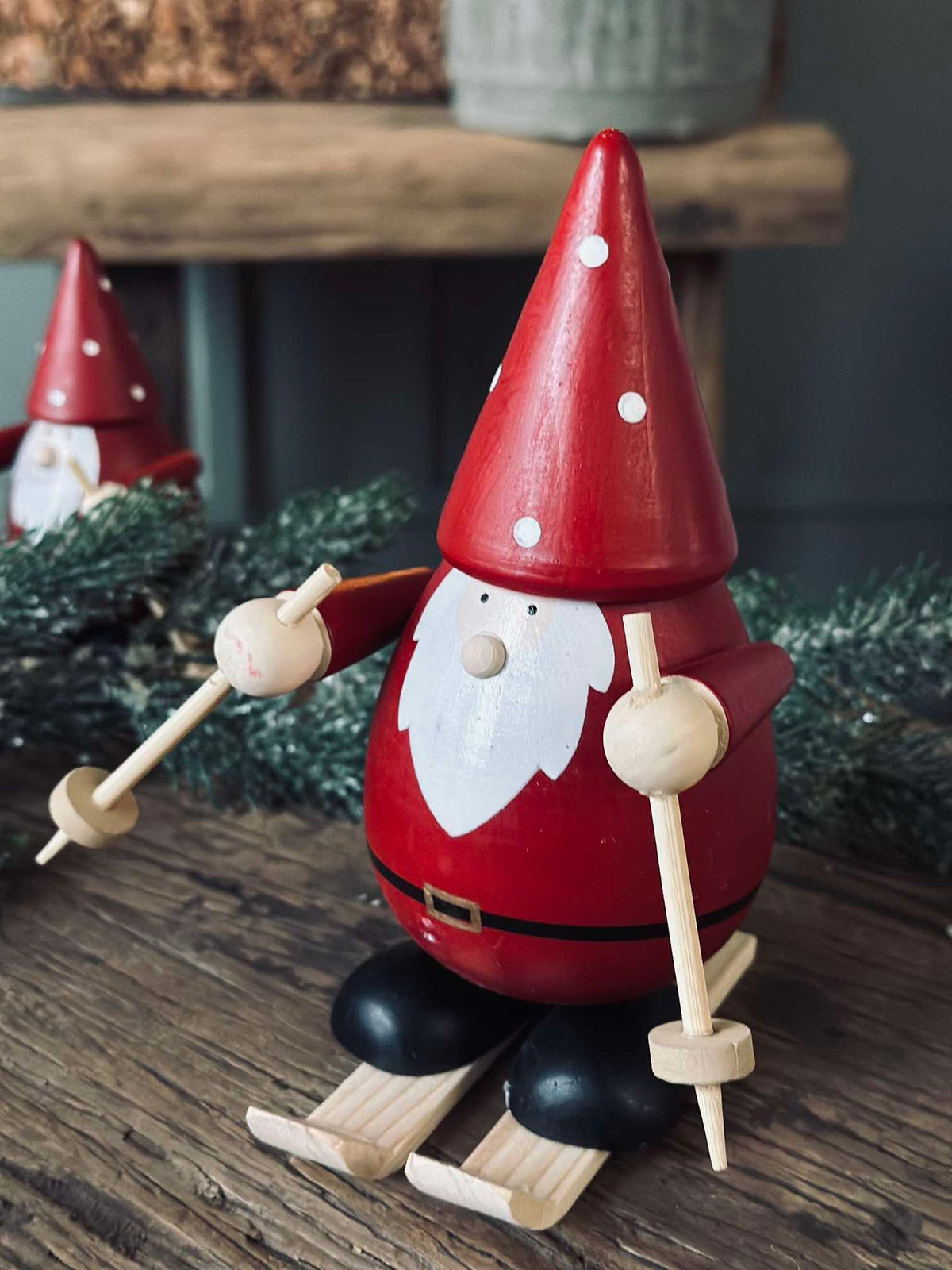 Kerstman op ski’s - Large