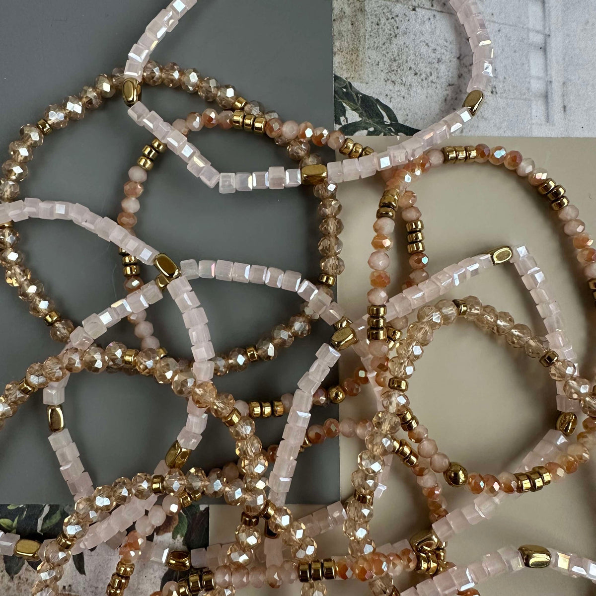 Armbanden Merle Natuur - Set van 3 stuks