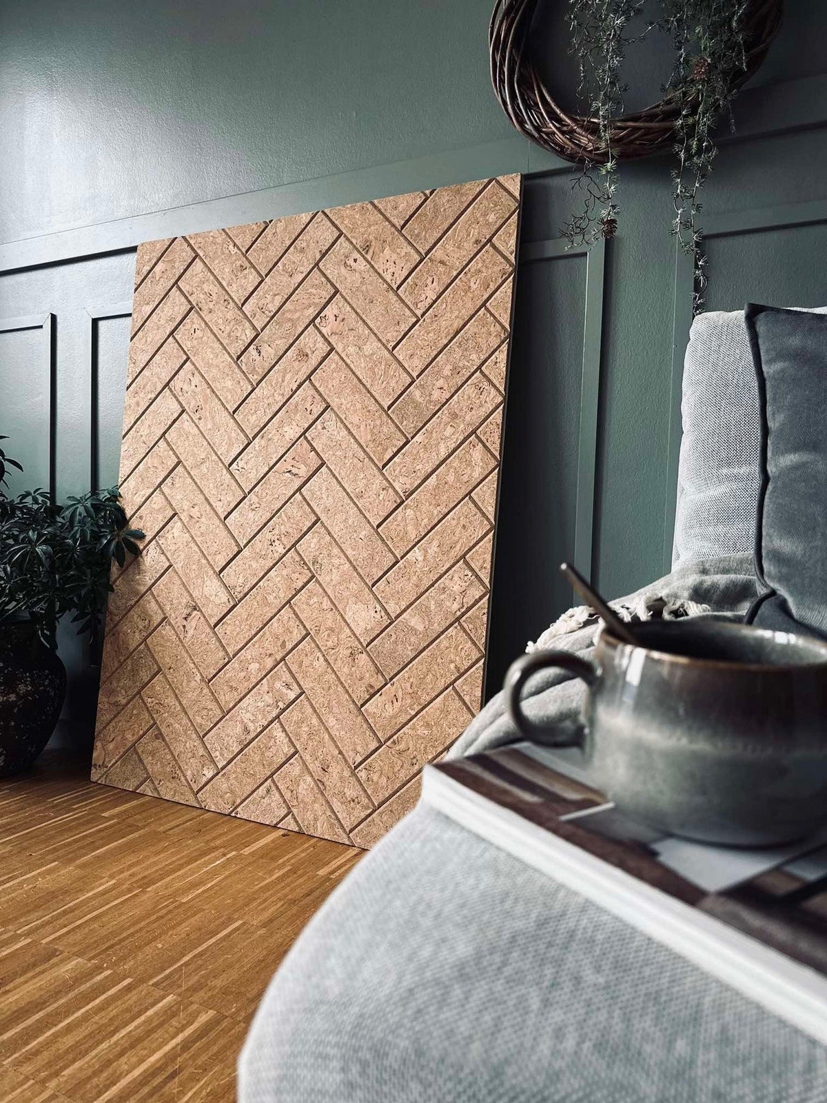 Bakstenen van kurk - natuurverpakking met 62 stuks