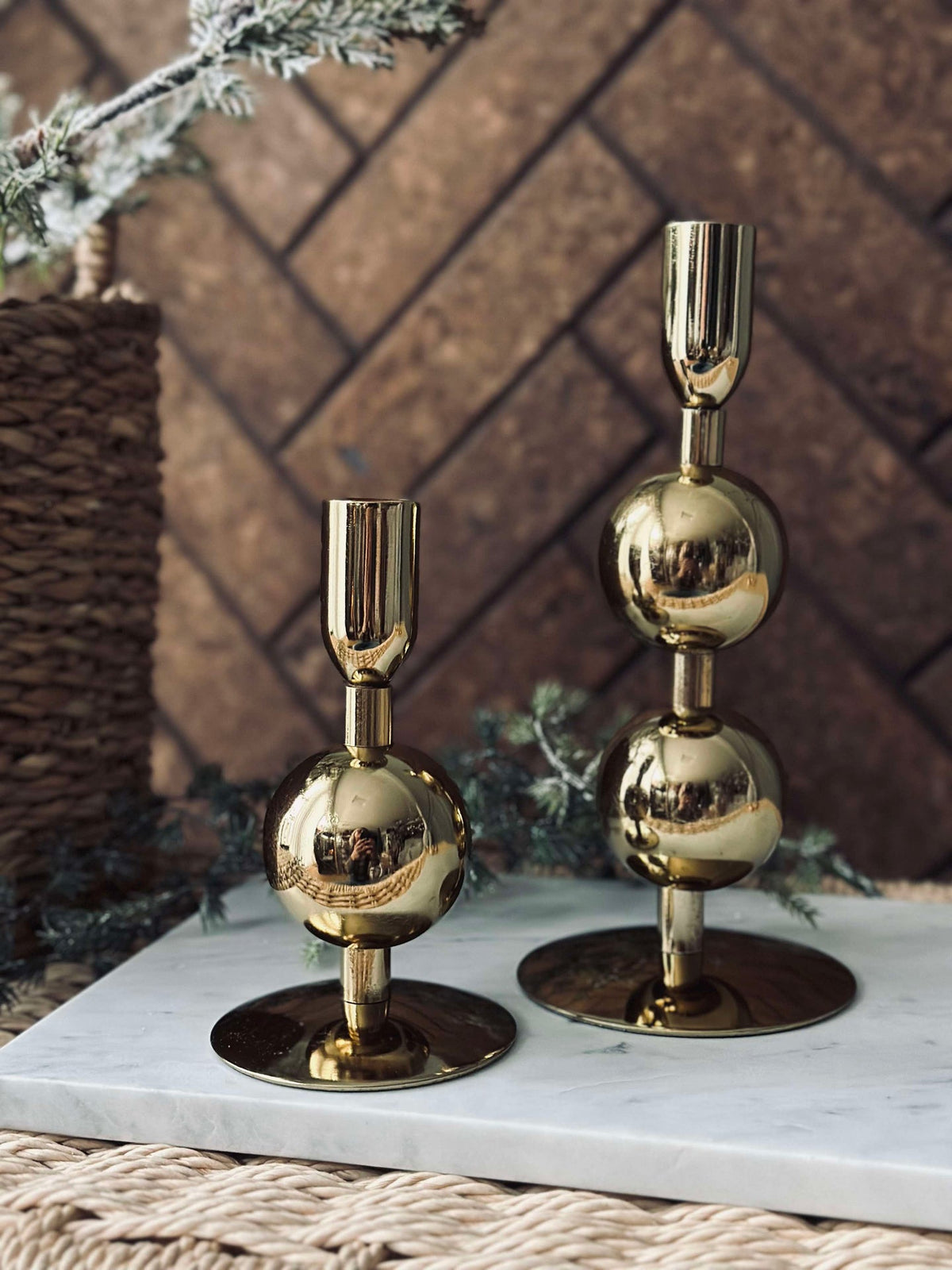 Kandelaar NOYA - Gold 20 cm