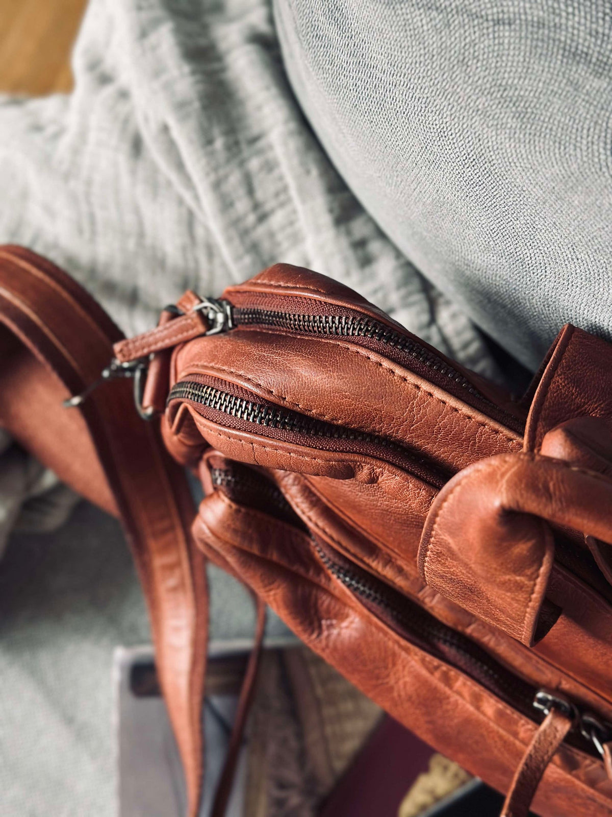 Werktas - Cognac Cow leather
