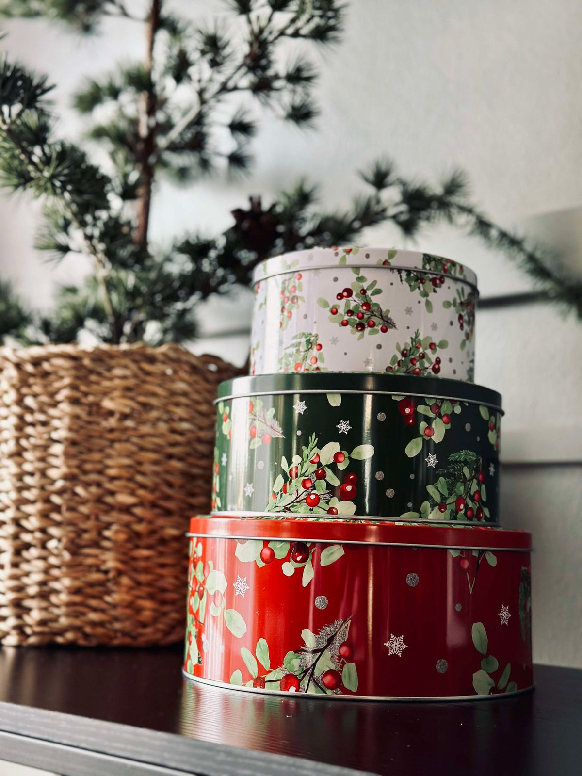 Koektrommels kerst - set van 3
