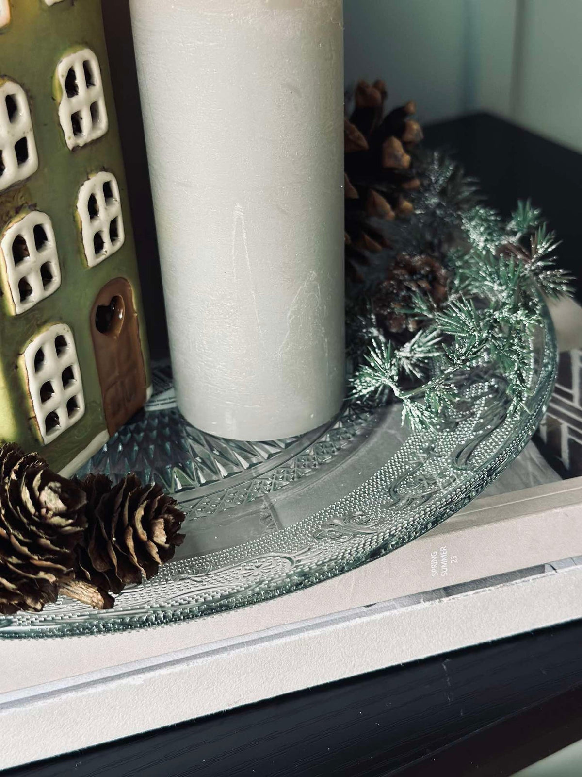 Bord in glas - 25 cm