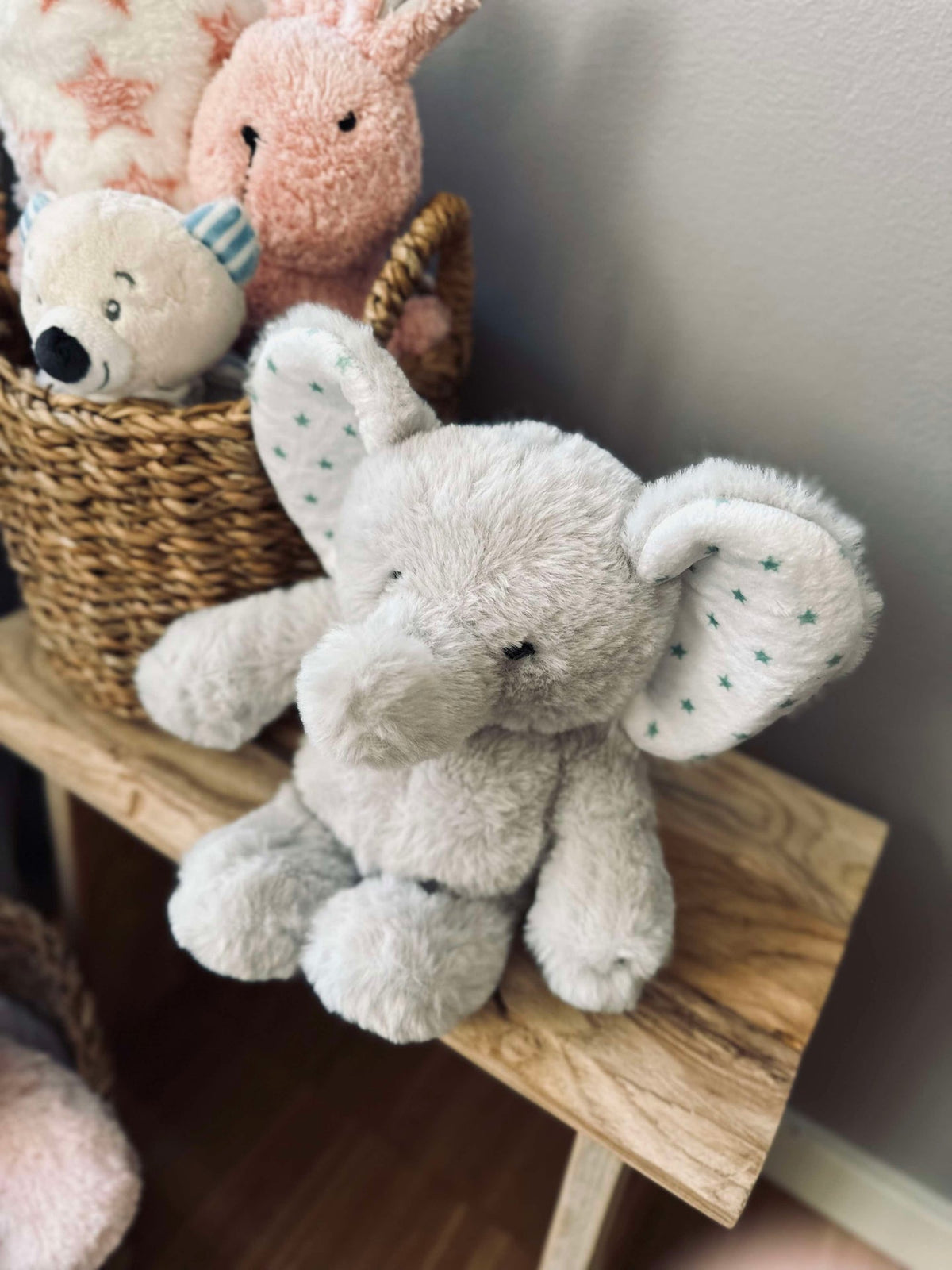 Knuffelelefant - 25 cm - Grijs