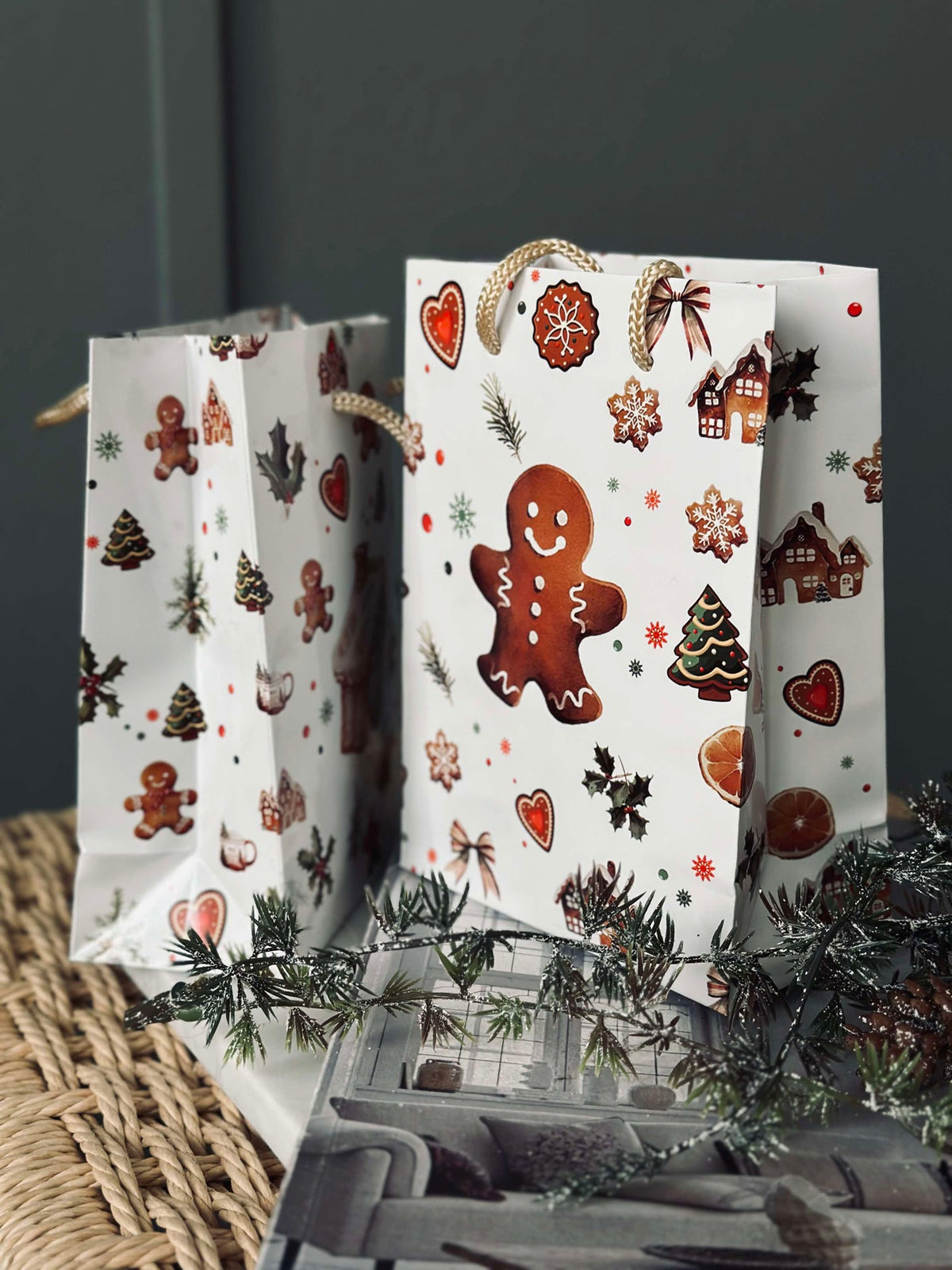 Cadeauzak Gingerbread - 1 stuk