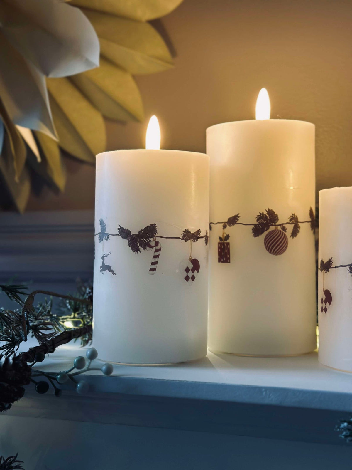 LED Stompkaars Kerst - Set van 3 stuks