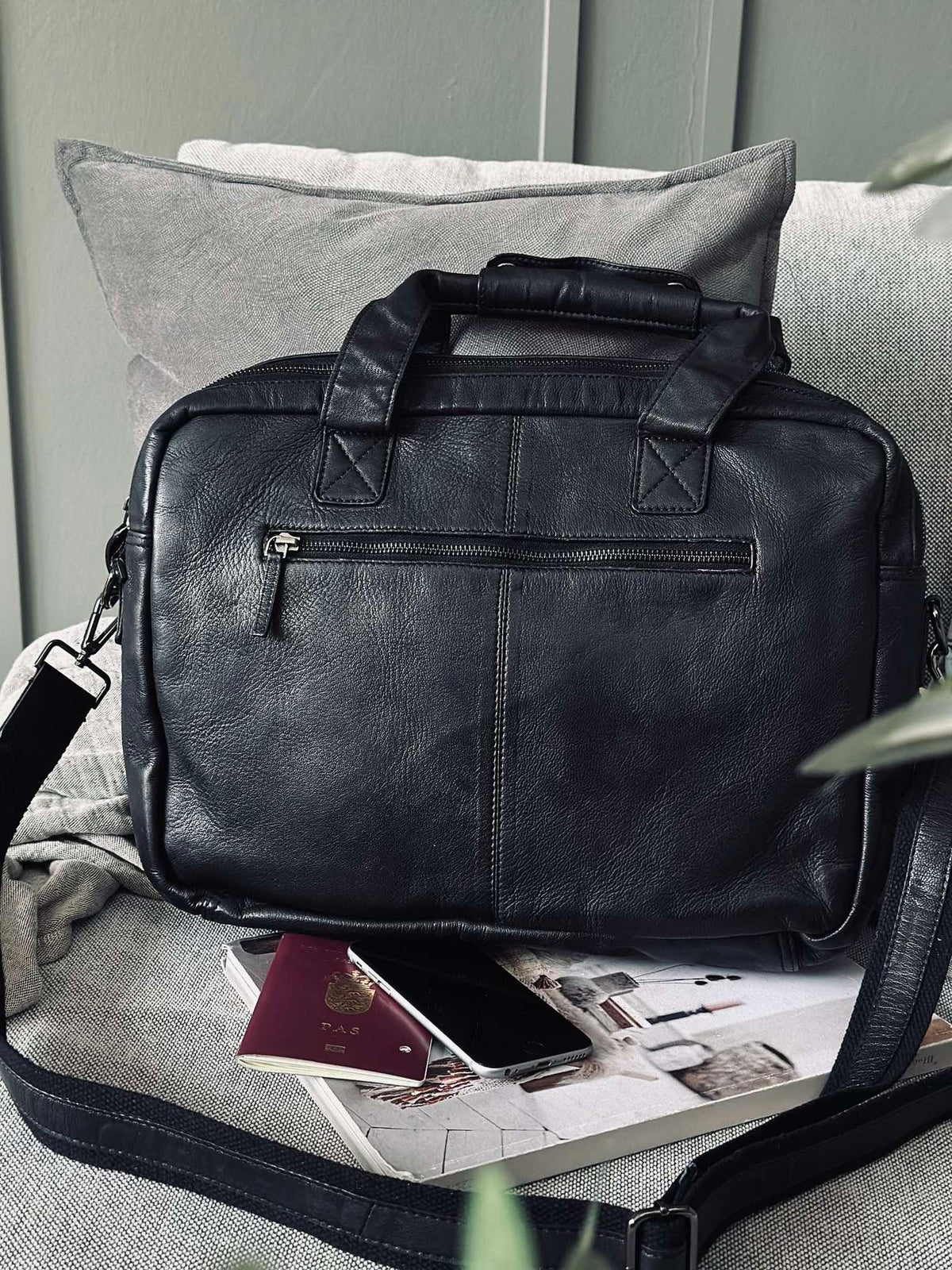 Werktas - Black Cow leather