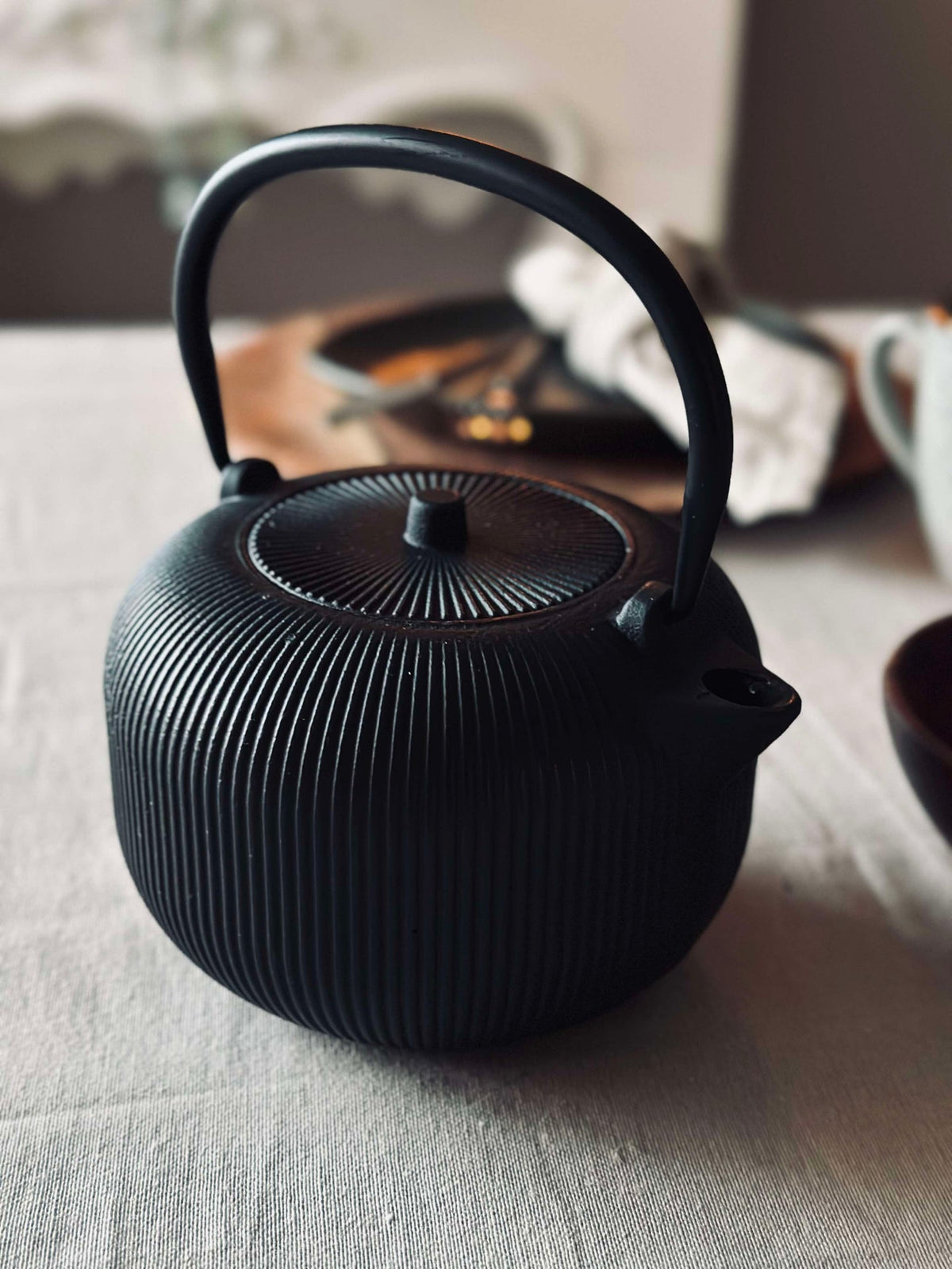 Theepot van gietijzer - 1 l.