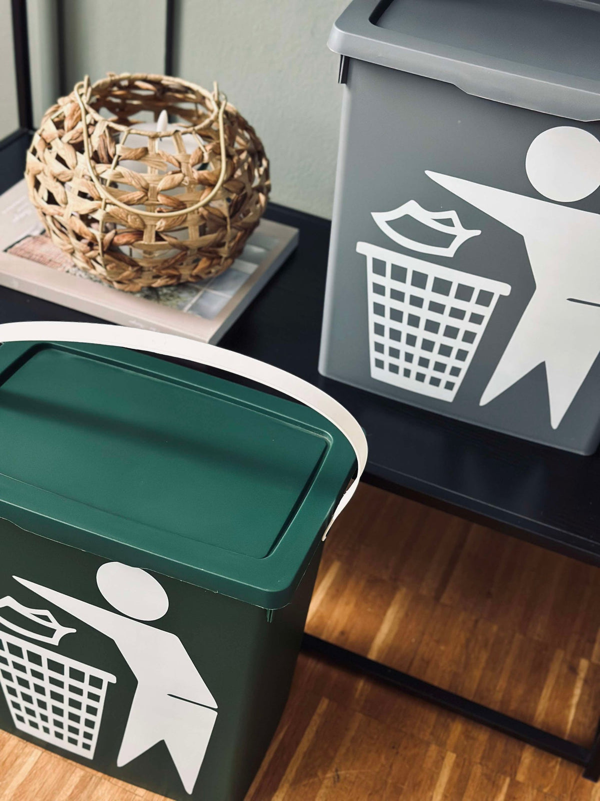 BIO-emmer met deksel 12 liter – Groen