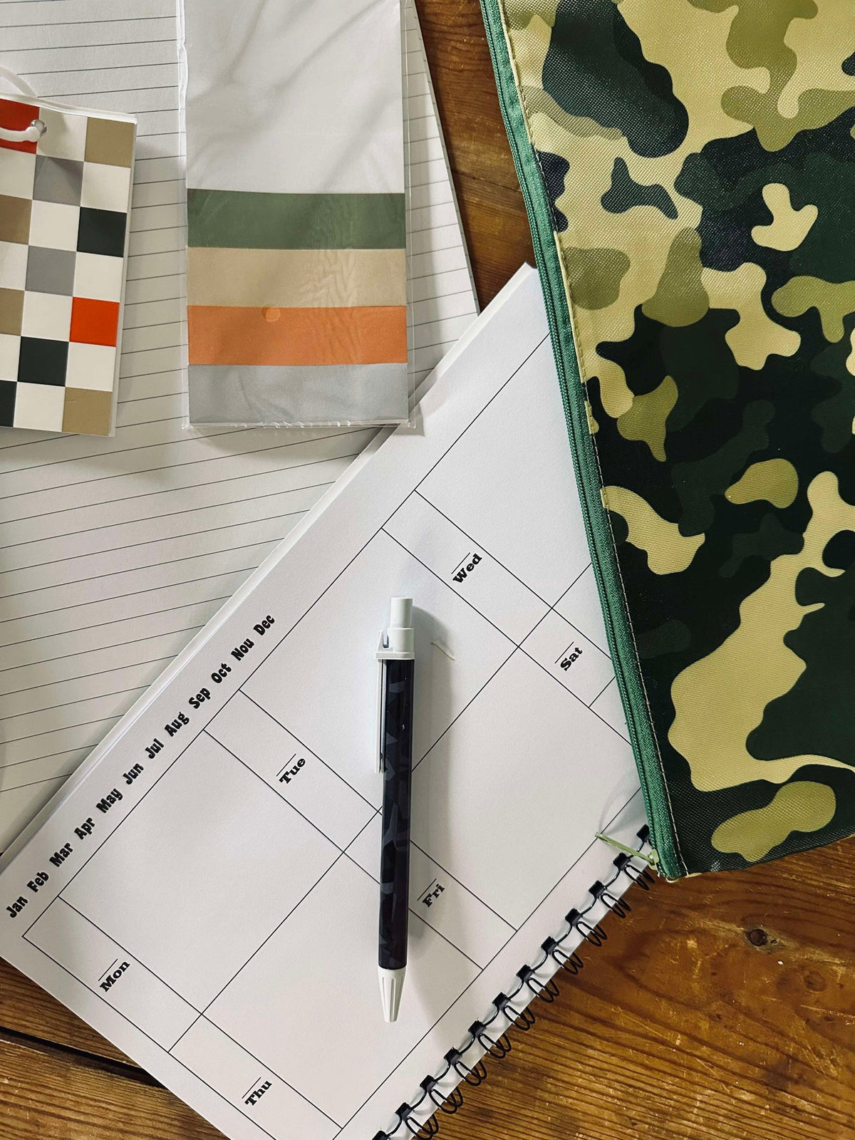 Set met notitieboekjes en tas - Army