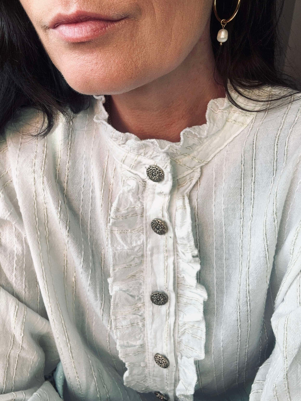 Blouse met ruches