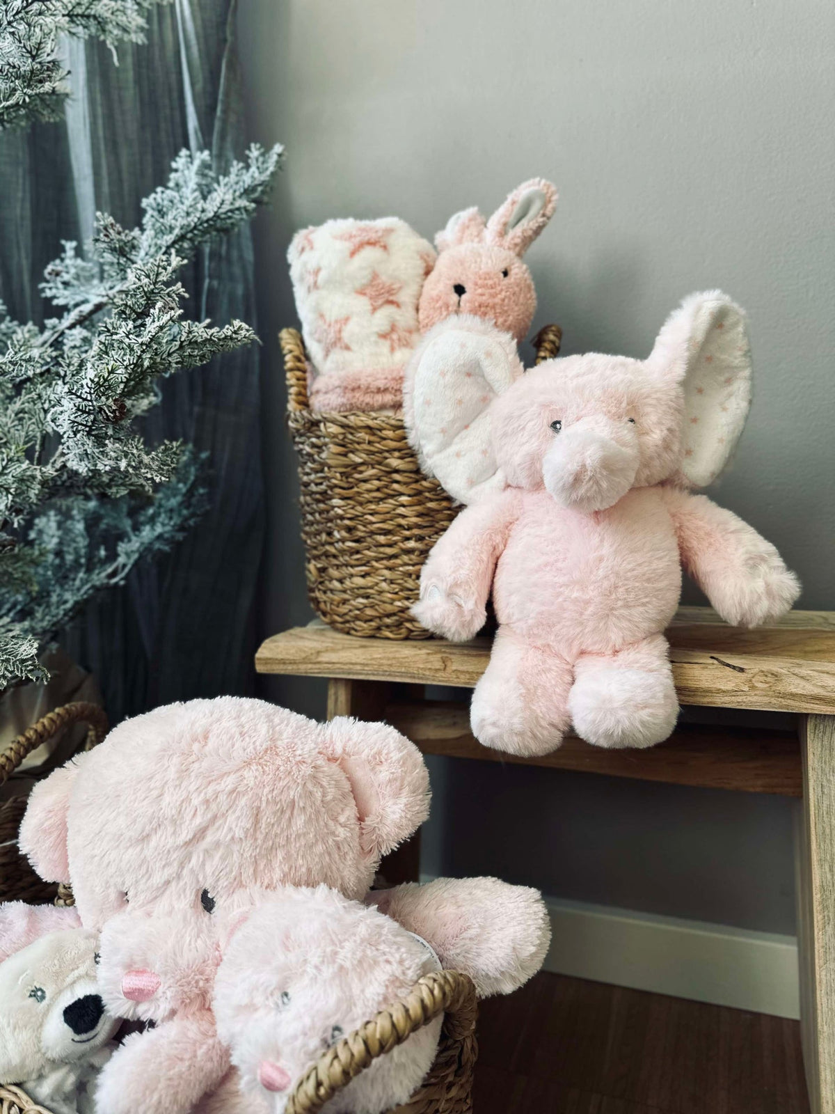 Knuffel Olifant 25cm - Roze