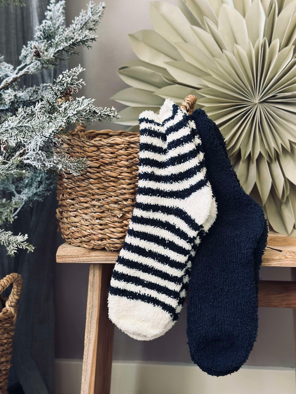 Sokken Fluffy Blue - set met 2 paar