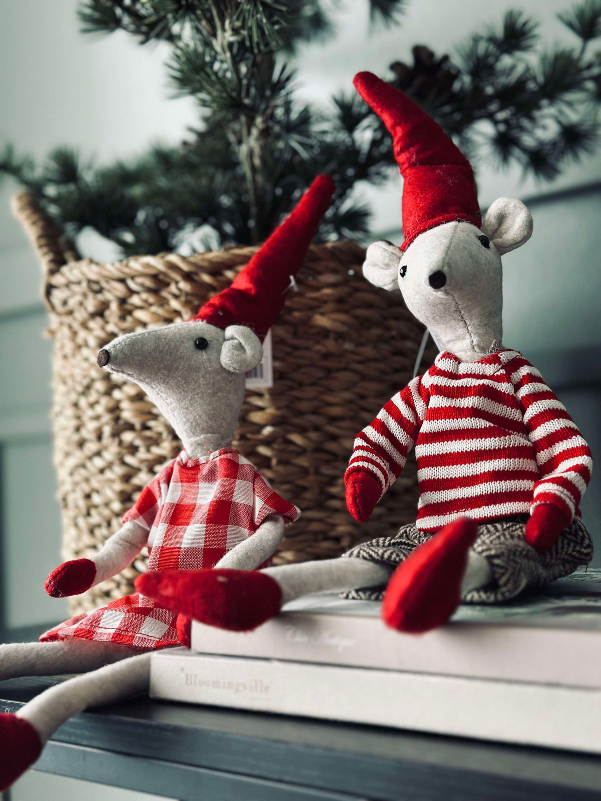 Kerstkaboutermuis 37 cm - Jongen