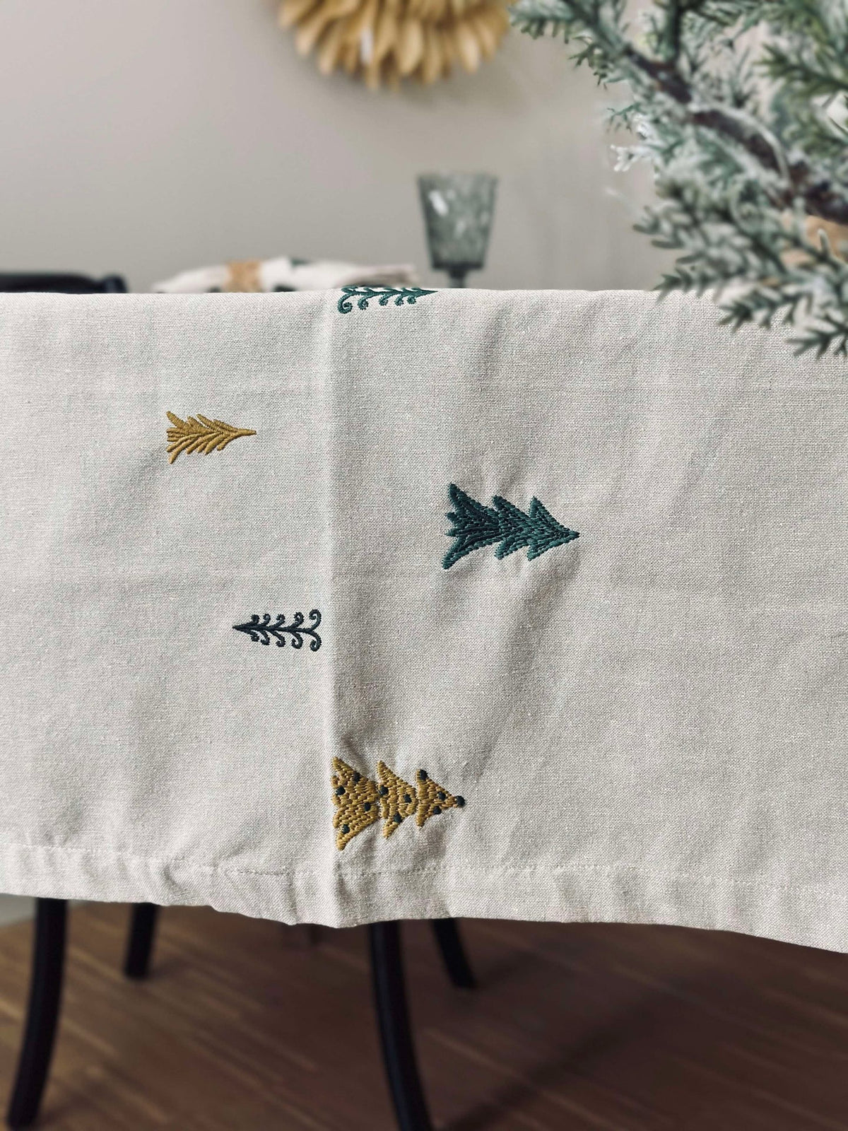 Kersttafelkleed Katoen - 140x360