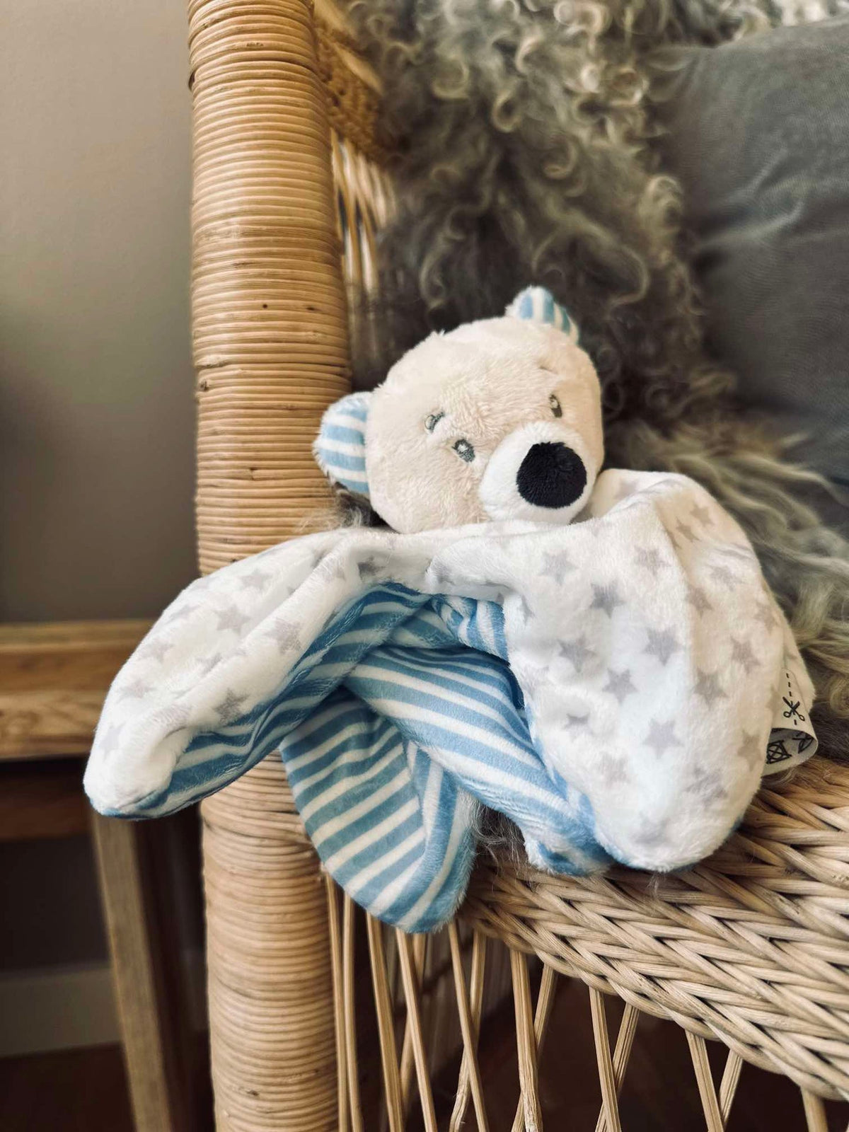 Knuffeldoek voor baby - Lichtblauw