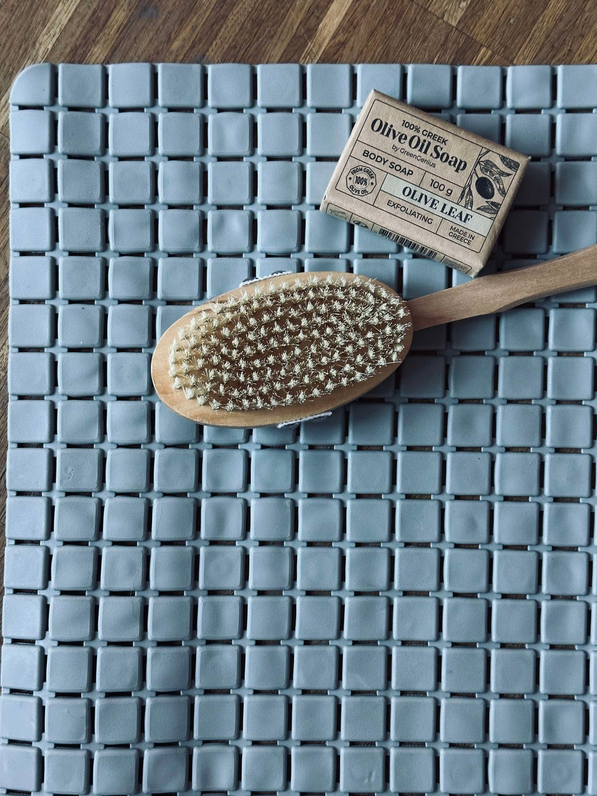 Badmat met zuignappen - Grey