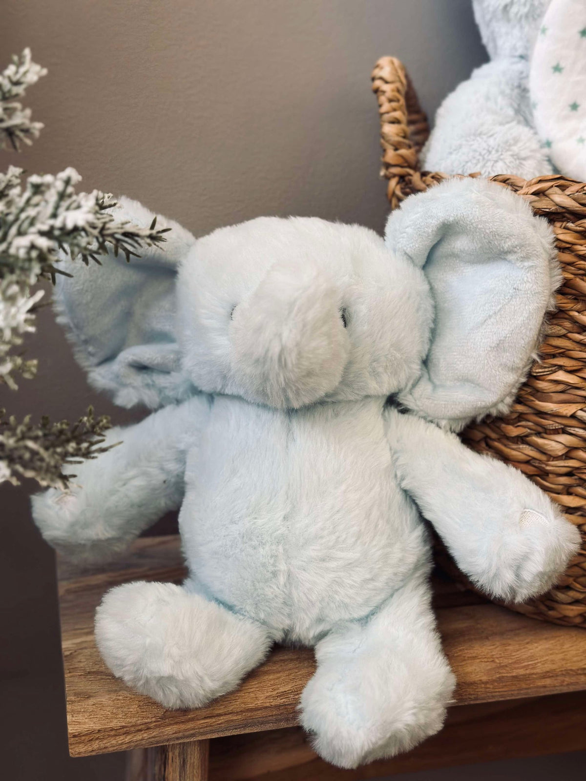 Knuffel Olifant 25cm - Lichtblauw