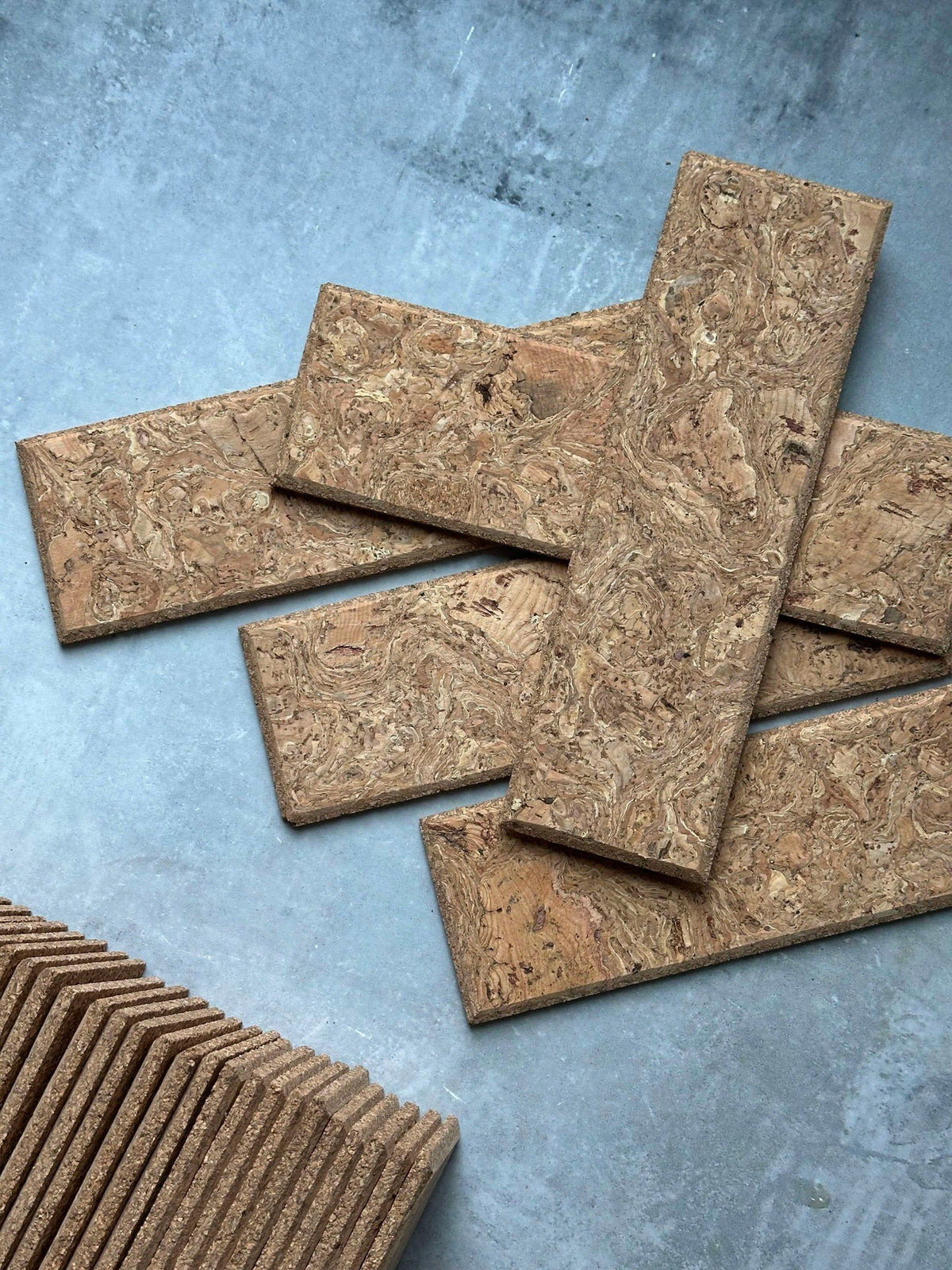 Bakstenen van kurk - natuurverpakking met 62 stuks