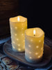 LED Blokkaars Twinkle - 12,5 cm Crème