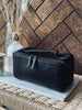 Toilettas RIO - Black leather