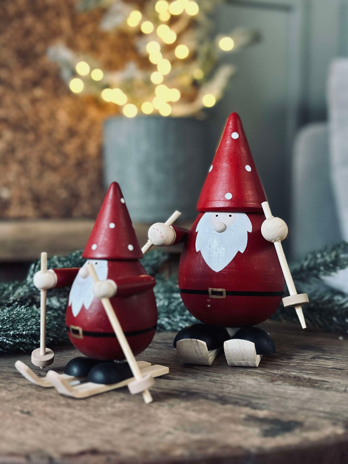 Kerstman op ski’s - Large
