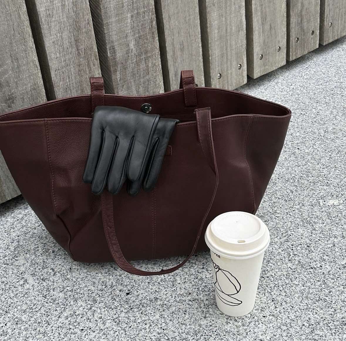 Shopper Aura – Bruin leer