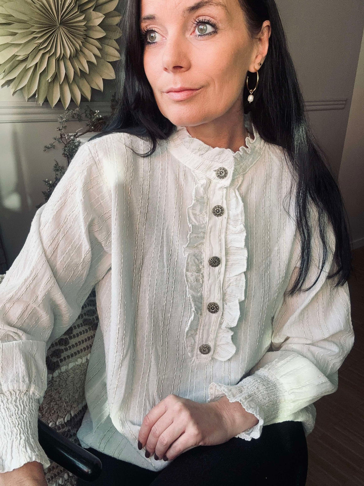 Blouse met ruches