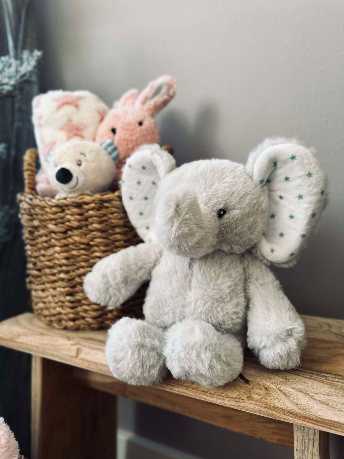 Knuffelelefant - 25 cm - Grijs
