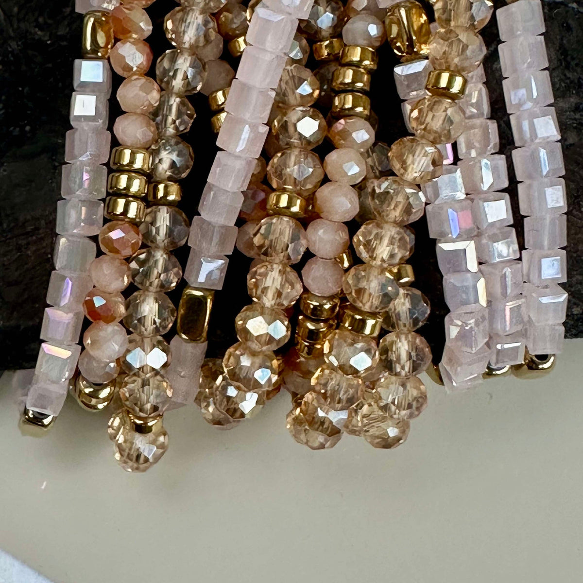 Armbanden Merle Natuur - Set van 3 stuks