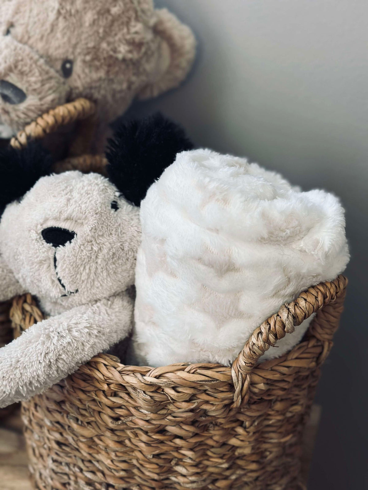 Babydeken met knuffelhond