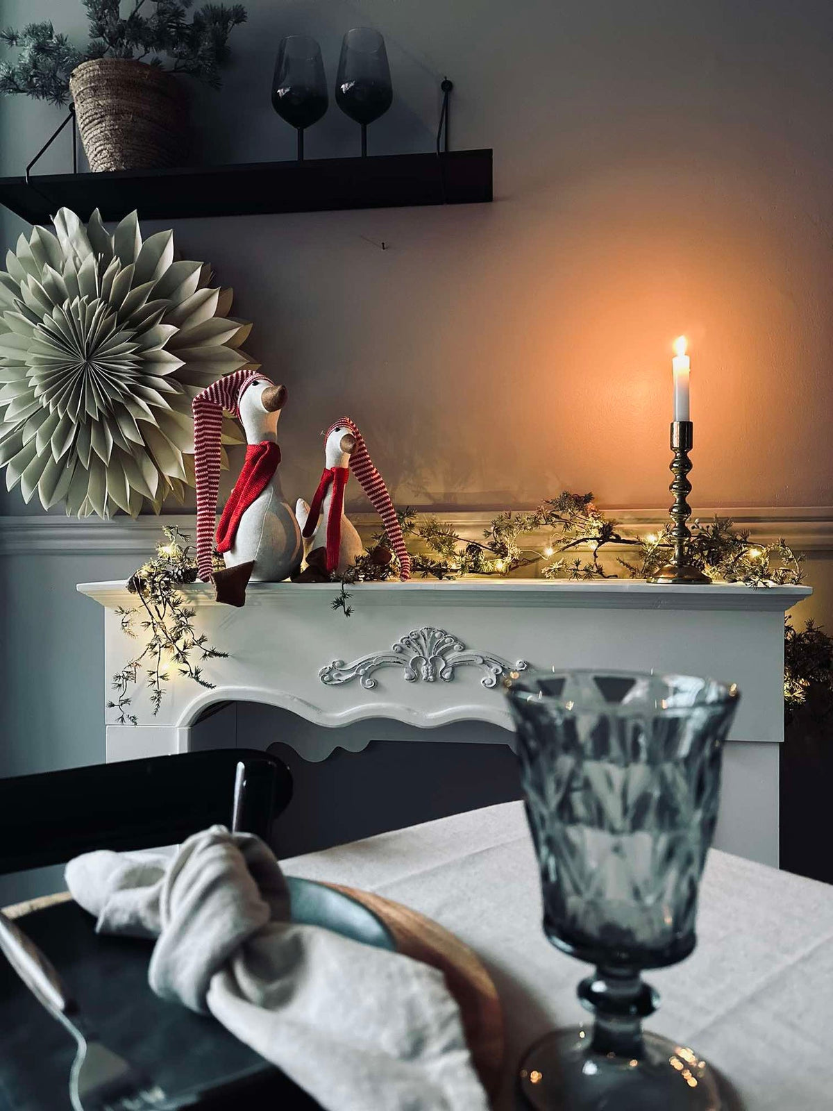 Kerst eend met muts - Medium