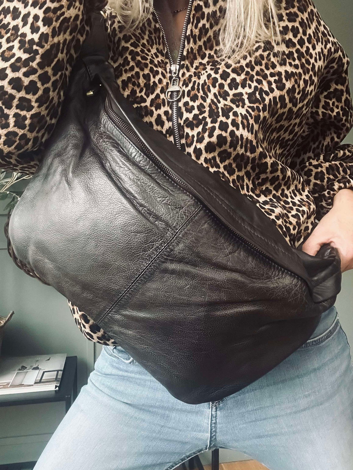 Cool Buffy XL Bumbag van boterzacht leer - Brown