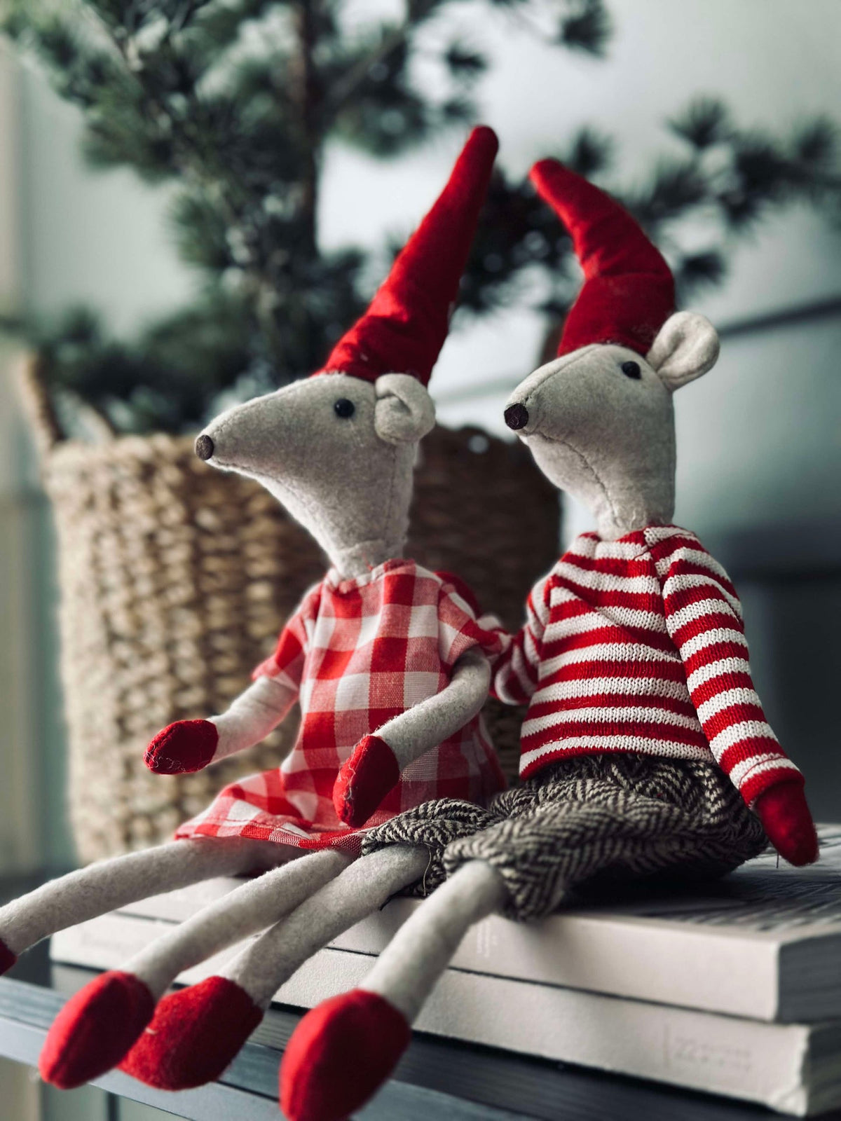 Muisje van de Kerstman 37 cm - Meisje