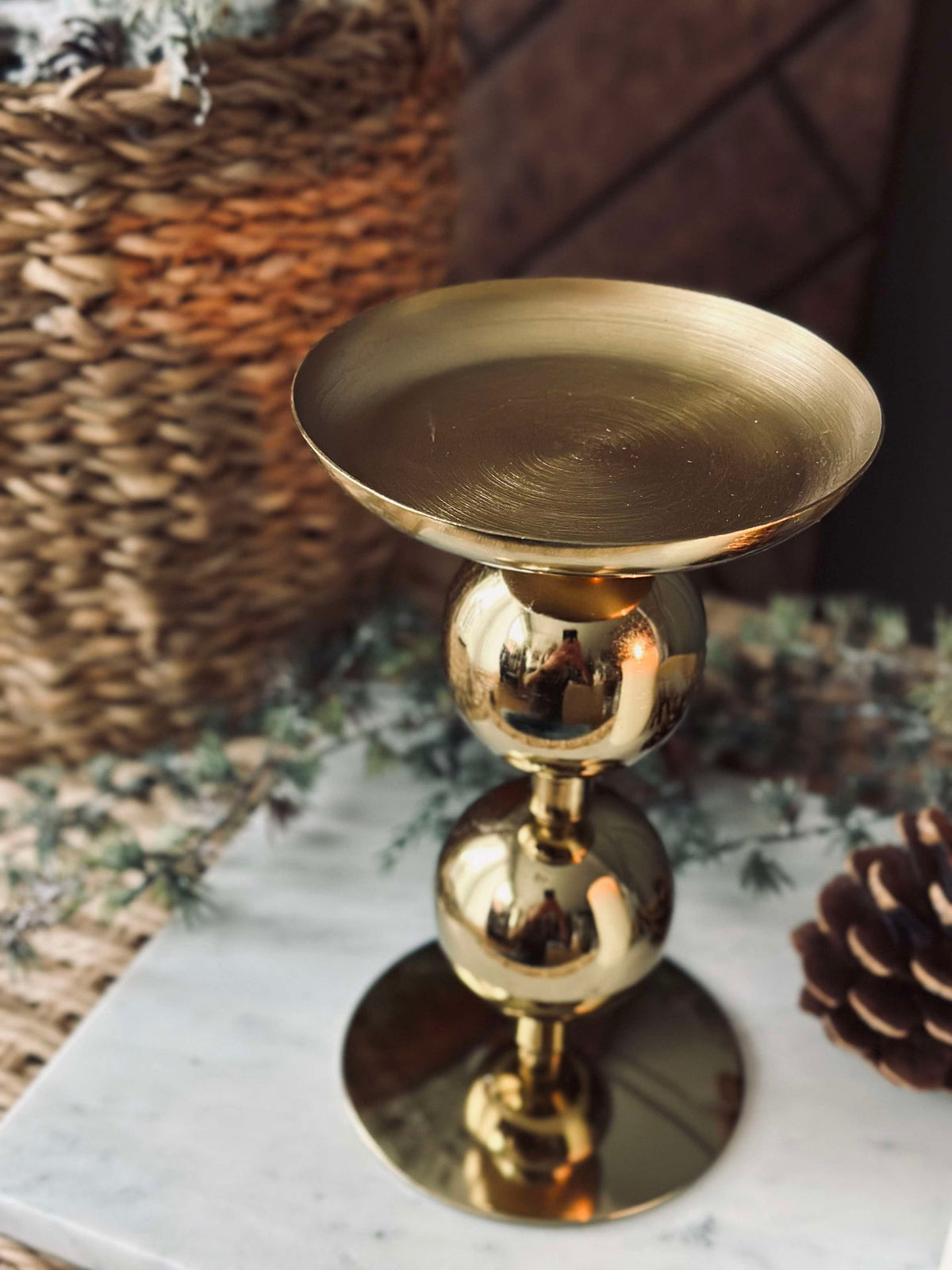 Kaarsenhouder NOYA 17 cm - Gold