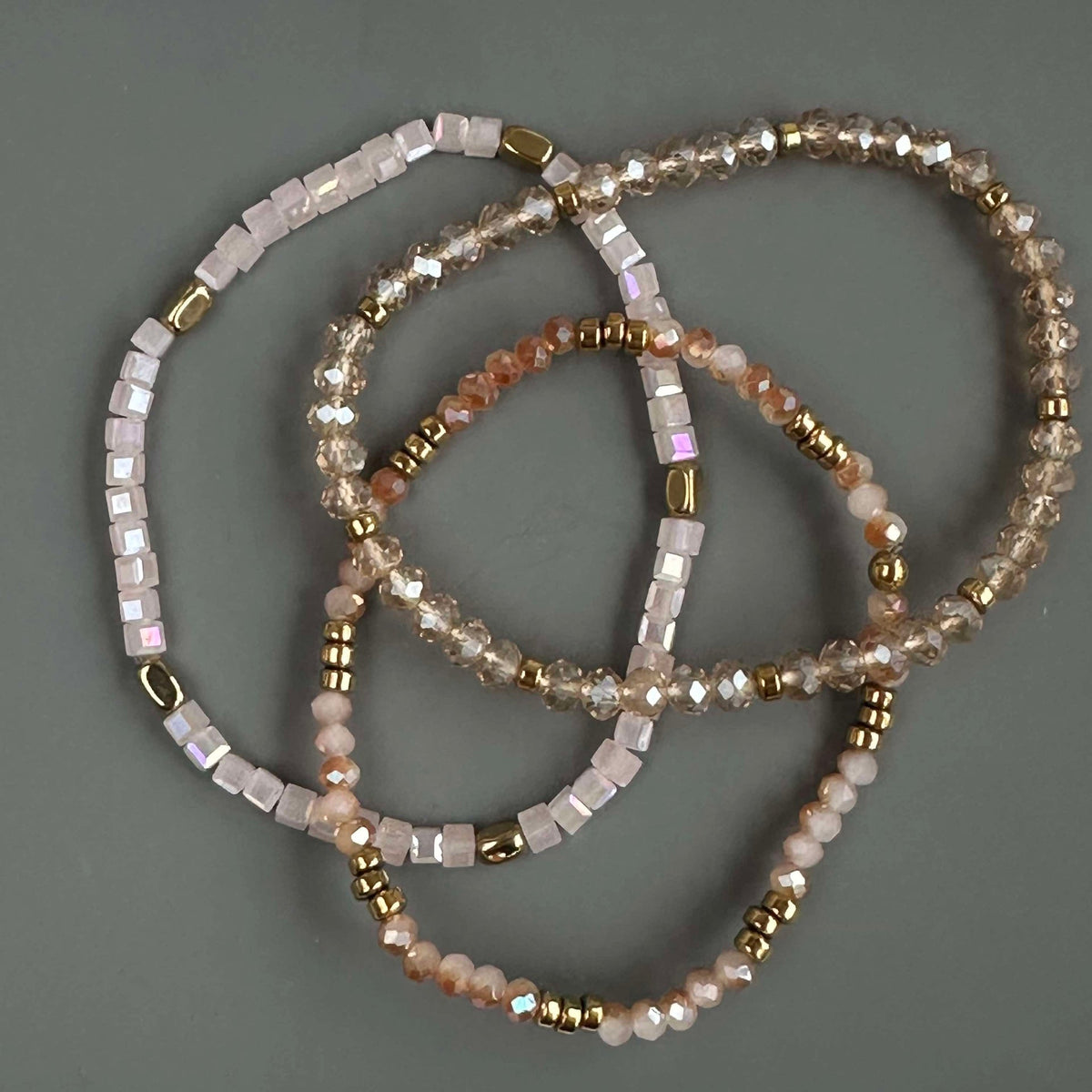 Armbanden Merle Natuur - Set van 3 stuks