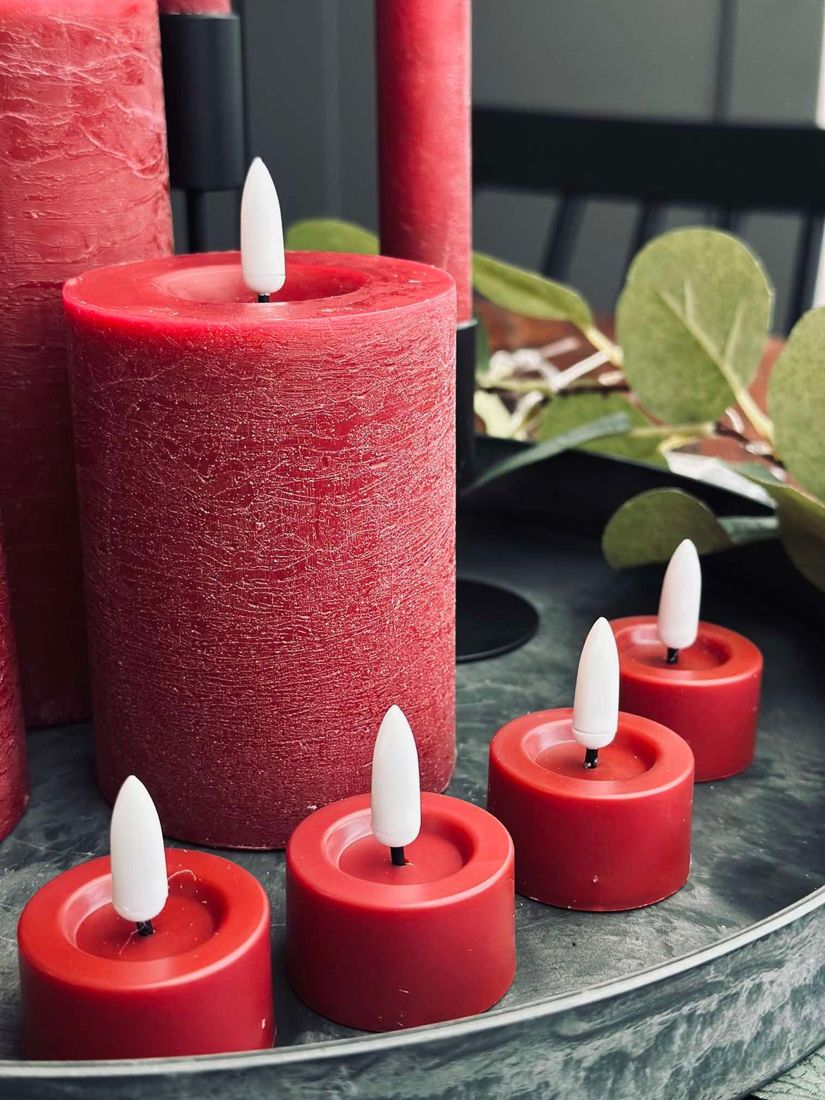 LED-lichtset met 10 delen - Rood