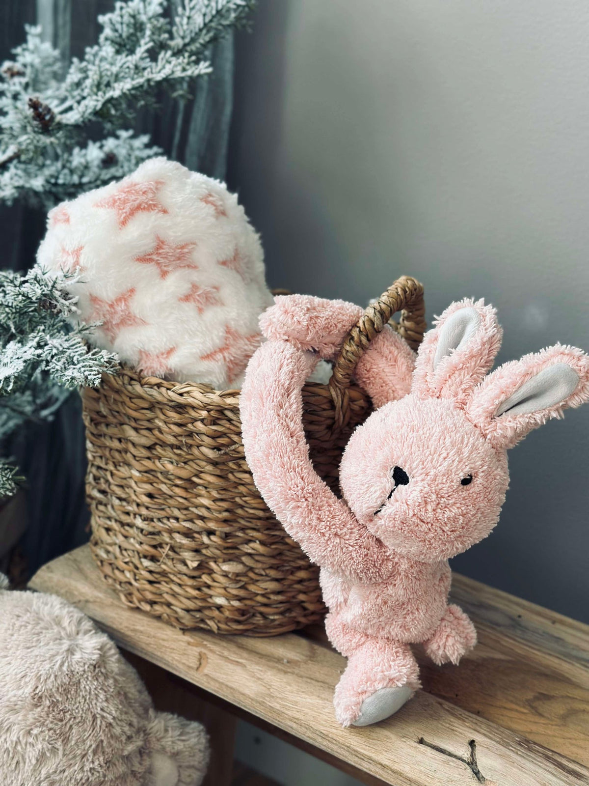 Babydeken met knuffel - Konijn