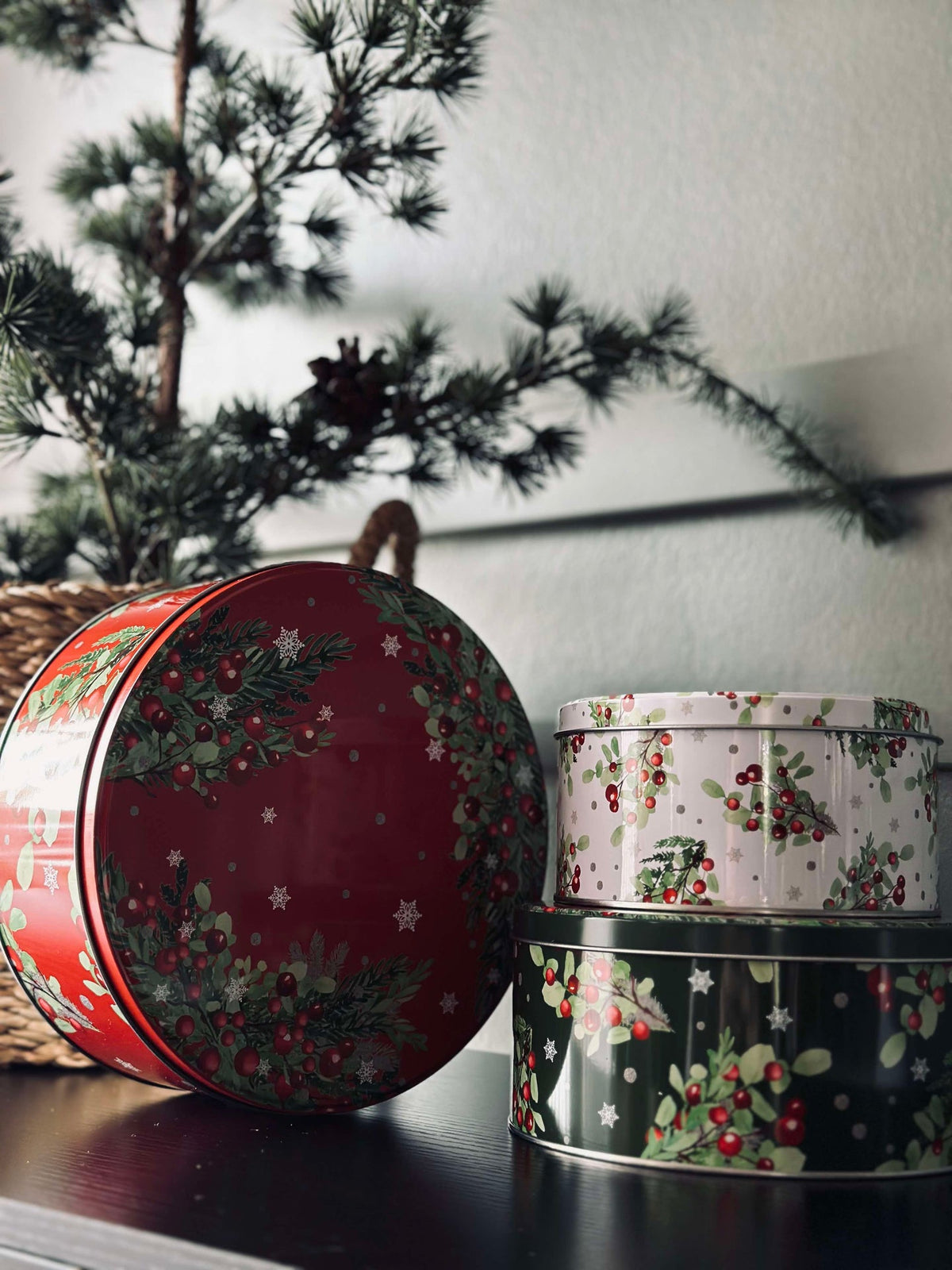 Koektrommels kerst - set van 3