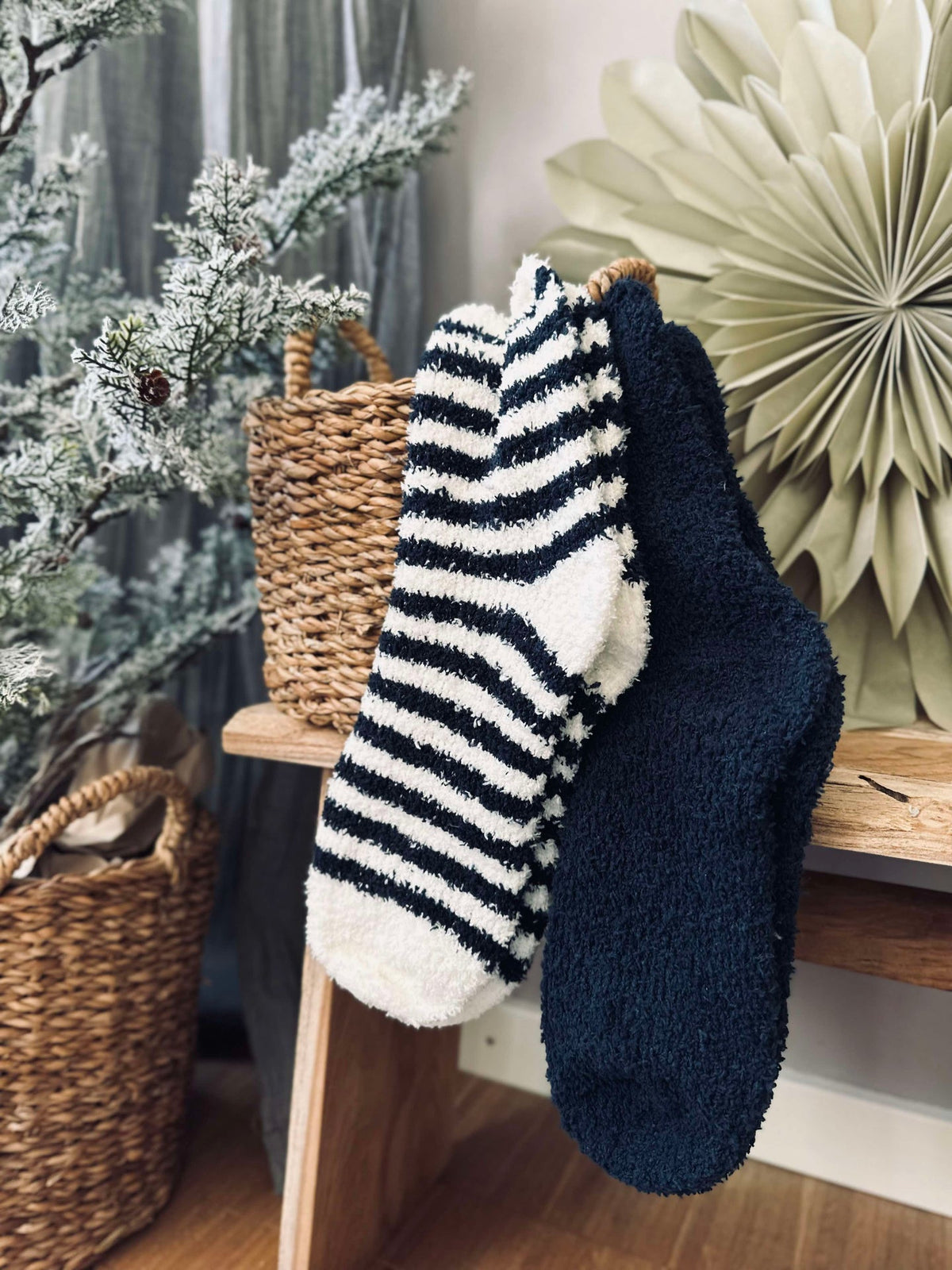 Sokken Fluffy Blue - set met 2 paar